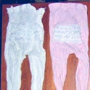 Vintage rare 2 prs lace bottom fashion soft tights